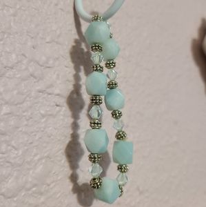 Light Teal and Silver Bracelet